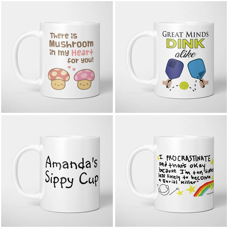 Цветные молочные чашки забавные рандомные из аниме под заказ креативные и