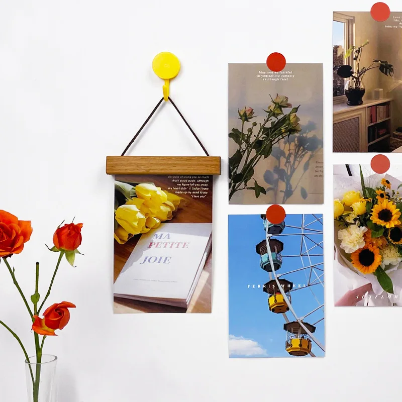 30 шт./компл. Ins скандинавский пейзаж цветы Настенный декор фотокарточные наклейки