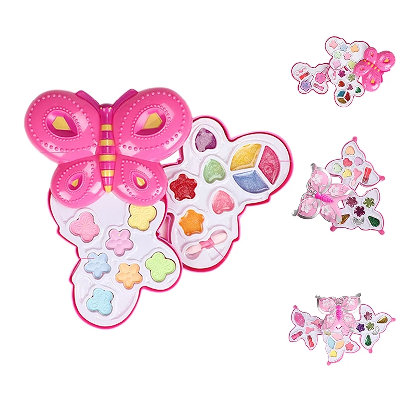 

Fashion Girl Washable Makeup Toy Butterfly Makeup Toy Girl Child Makeup Set Girl Safe Baby Cosmetics Beauty Set