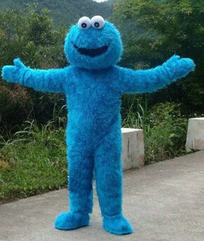 Костюм-талисман Элмо с изображением синего печенья монстра маскоттера костюм
