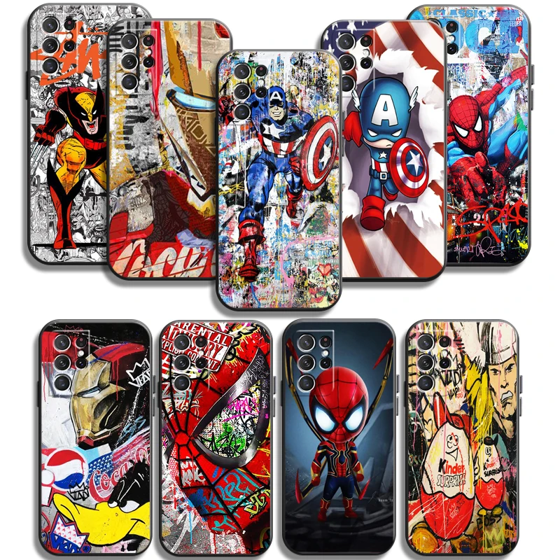 

Marvel Avengers Phone Cases For Samsung Galaxy A31 A32 4G A32 5G A42 5G A20 A21 A22 4G 5G Carcasa Soft TPU Back Cover