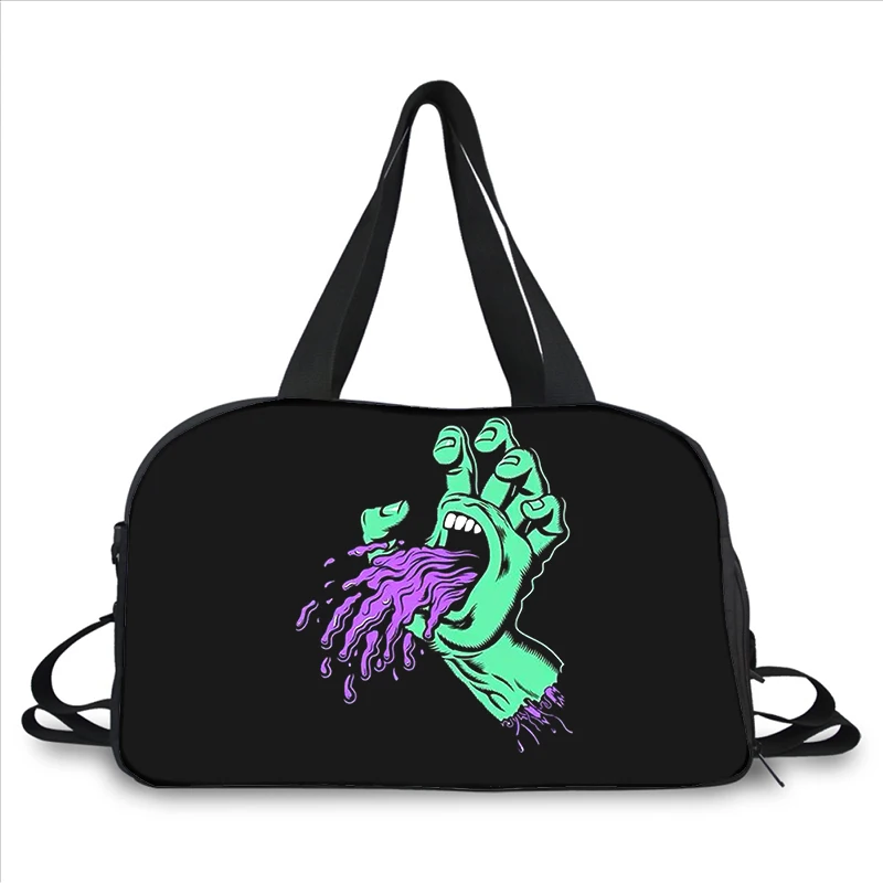 Santa Cruz Skateboards Art 3D printing fashion trend portable large capacity multi function messenger bag travel bag