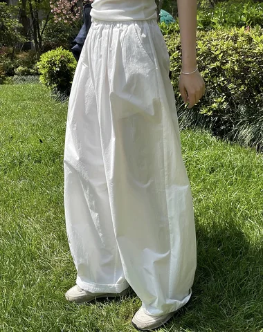 HanOrange 2025 женские широкие брюки из хлопка