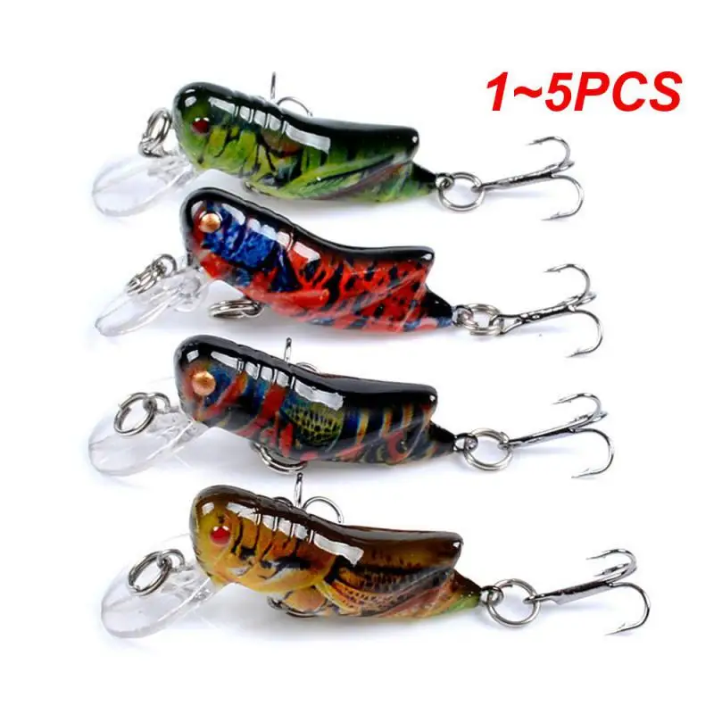 

1~5PCS Insect Bionic Fishing Lure 45mm 3.5g Grasshopper Minnow Hard Artificial Bait Pesca Swimbaits Peche Sea Fishing