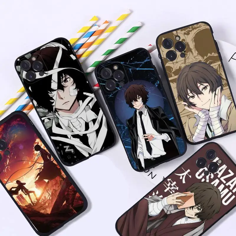 Anime Bungou Stray Dogs Dazai Osamu Phone Case For iPhone 8 7 6 6S Plus X SE 2020 XR XS 14 11 12 13 Mini Pro Max Mobile Case