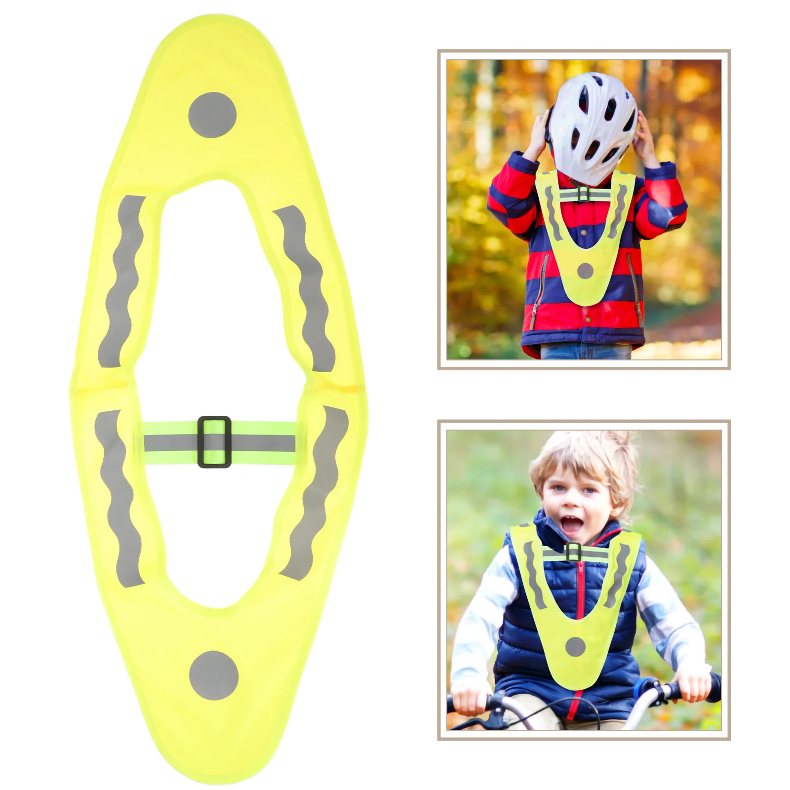 

Vest Safety Reflective Kids Cycling Visibility Child Tape Fluorescent School Clothes Traffic Strips Waistcoat Skiing Kid