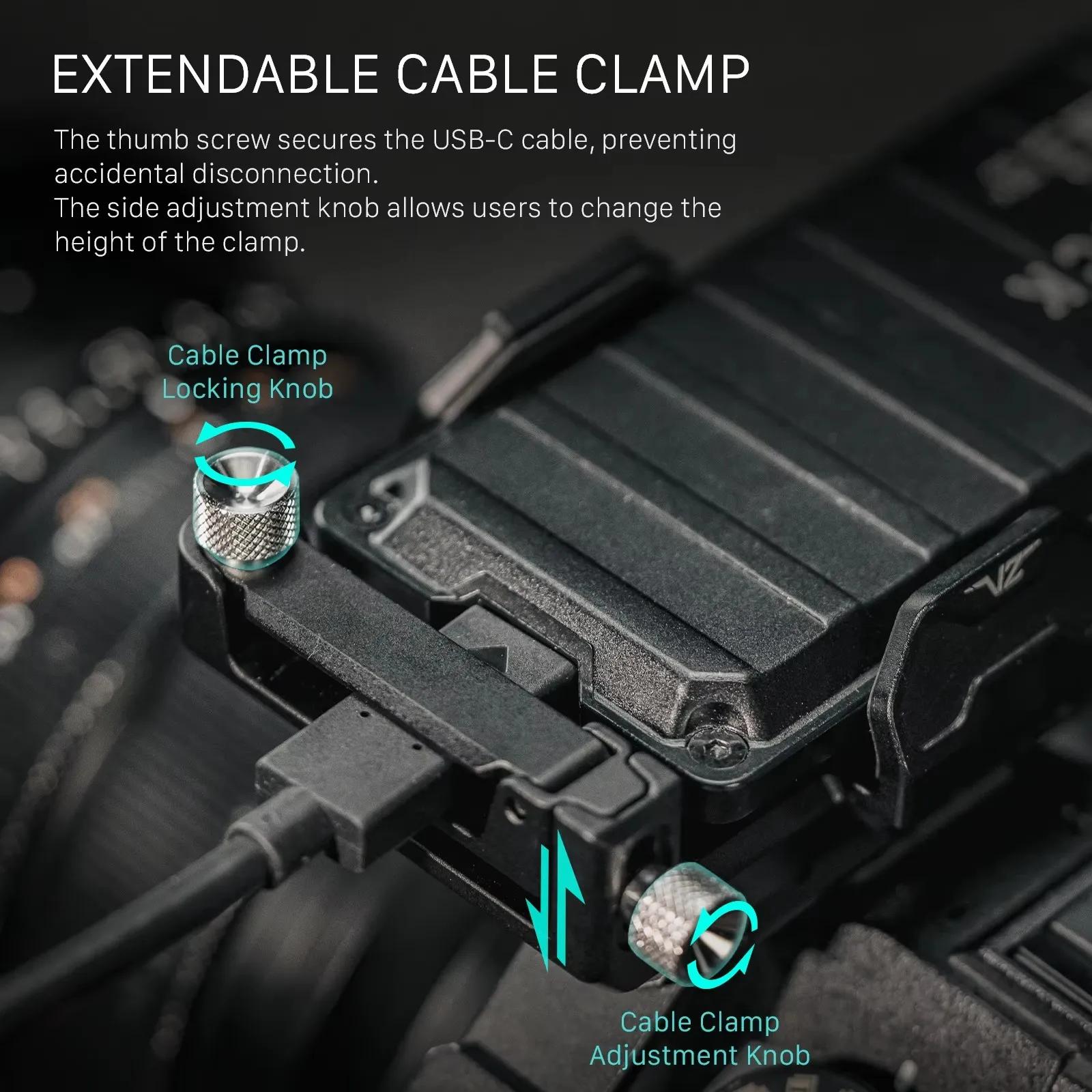 Фото TILTA TA-USDH2-B Универсальный держатель SSD-накопителя V2, черный для Tilta Cage/Samsung T5/T7/SalonDisk E61/E81 и т. д. №4
