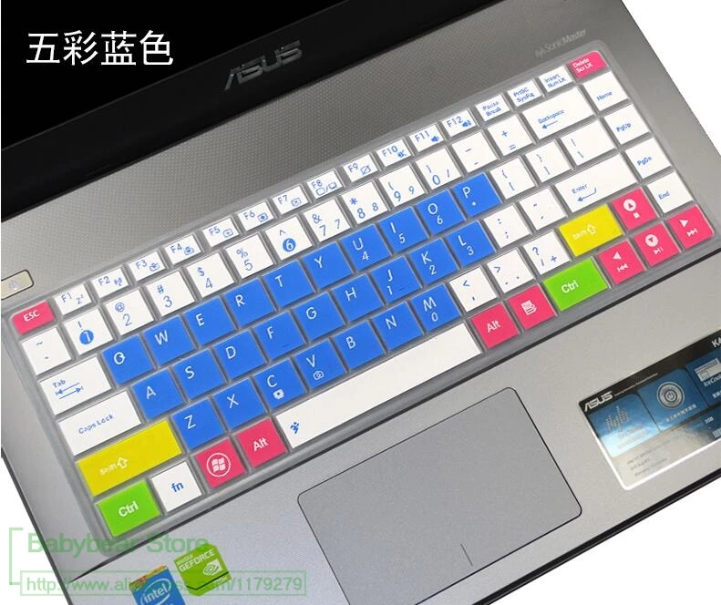 Силиконовый чехол для клавиатуры ноутбука Asus X451V W419L K455L A455L F455L X403C Y483L X451C X451 R455L F454