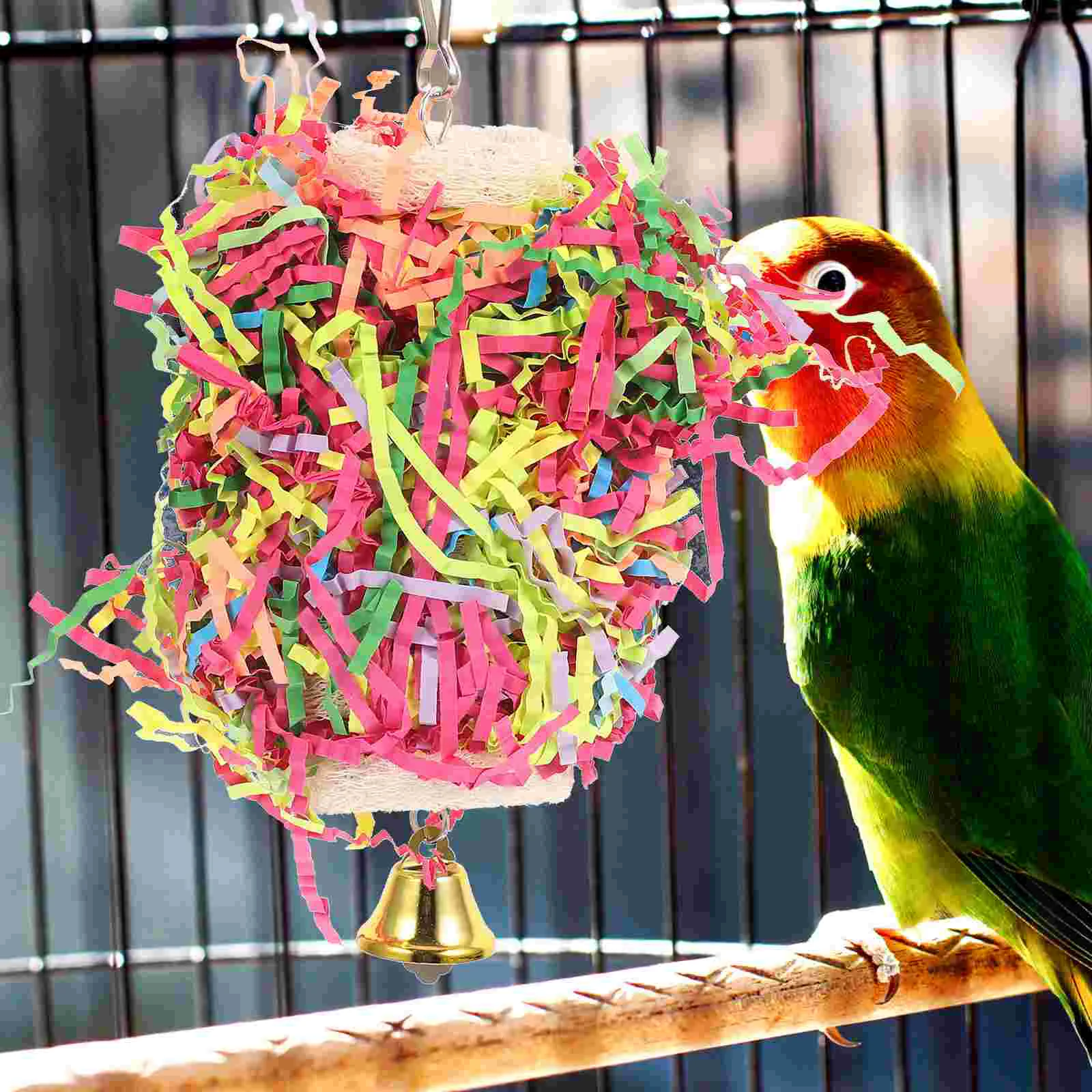 Попугай жевать попугай для клетки длинный хвост птицы попугаи бумага