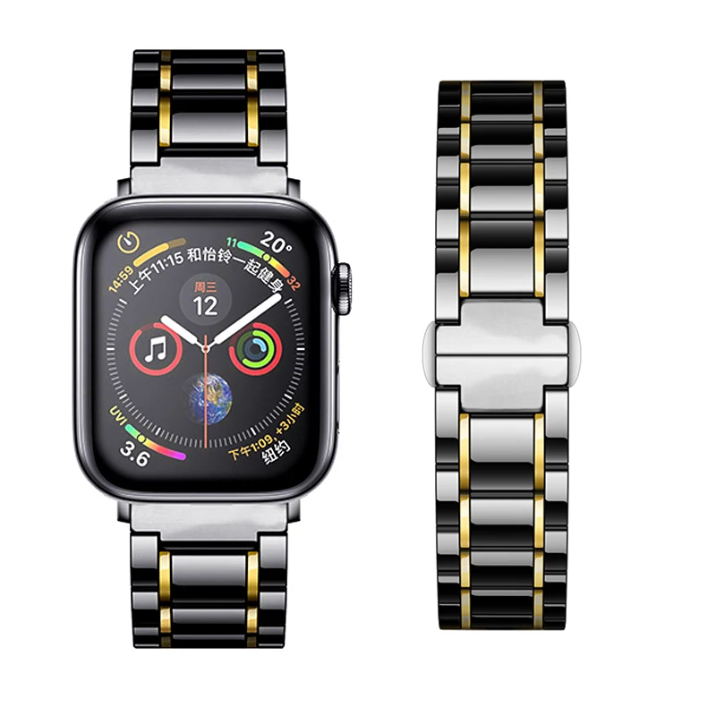 Ремешок керамический для Apple Watch Band Series 6 5 4 SE iWatch 40 мм 44 42 38