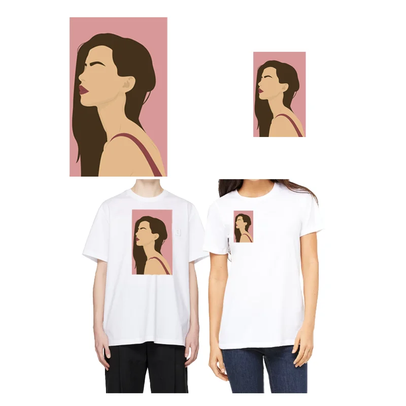 

Виниловые термоклейкие нашивки для одежды, моющиеся европейские Мультяшные Красивые железные термопереводные наклейки «сделай сам»