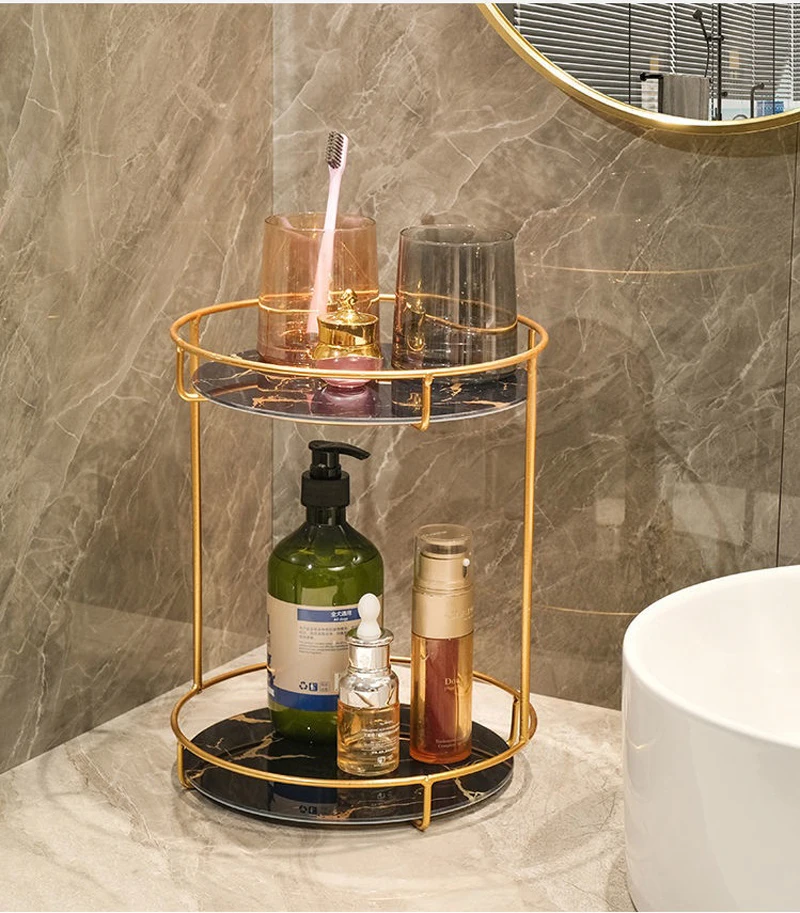

Iron Art Nordic Style Rack Lipstick Perfume Cosmetic Skin Care Product Storage Rack Finishing Table Rack
