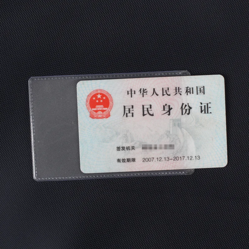 

10Pcs/lot PVC Transparent ID Credit Card Cover Sleeve Business Name Card Protective Case Cards Storage Bag