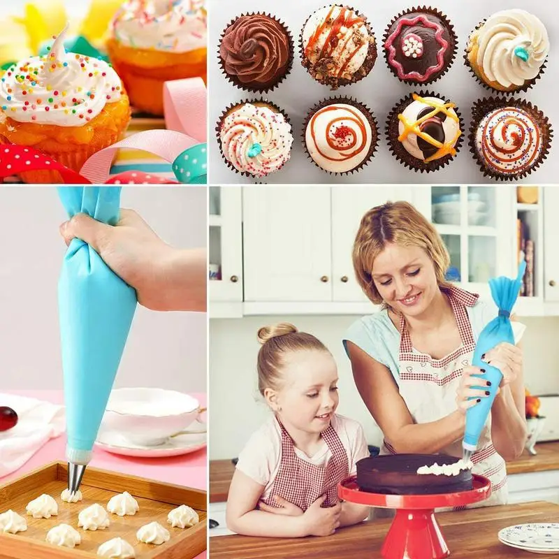 

Cake Decorating Supplies Kit,Baking Supplies Set Icing Piping ,Cream Scrapers Silicone Baking Cups for Baking Decorating Cake