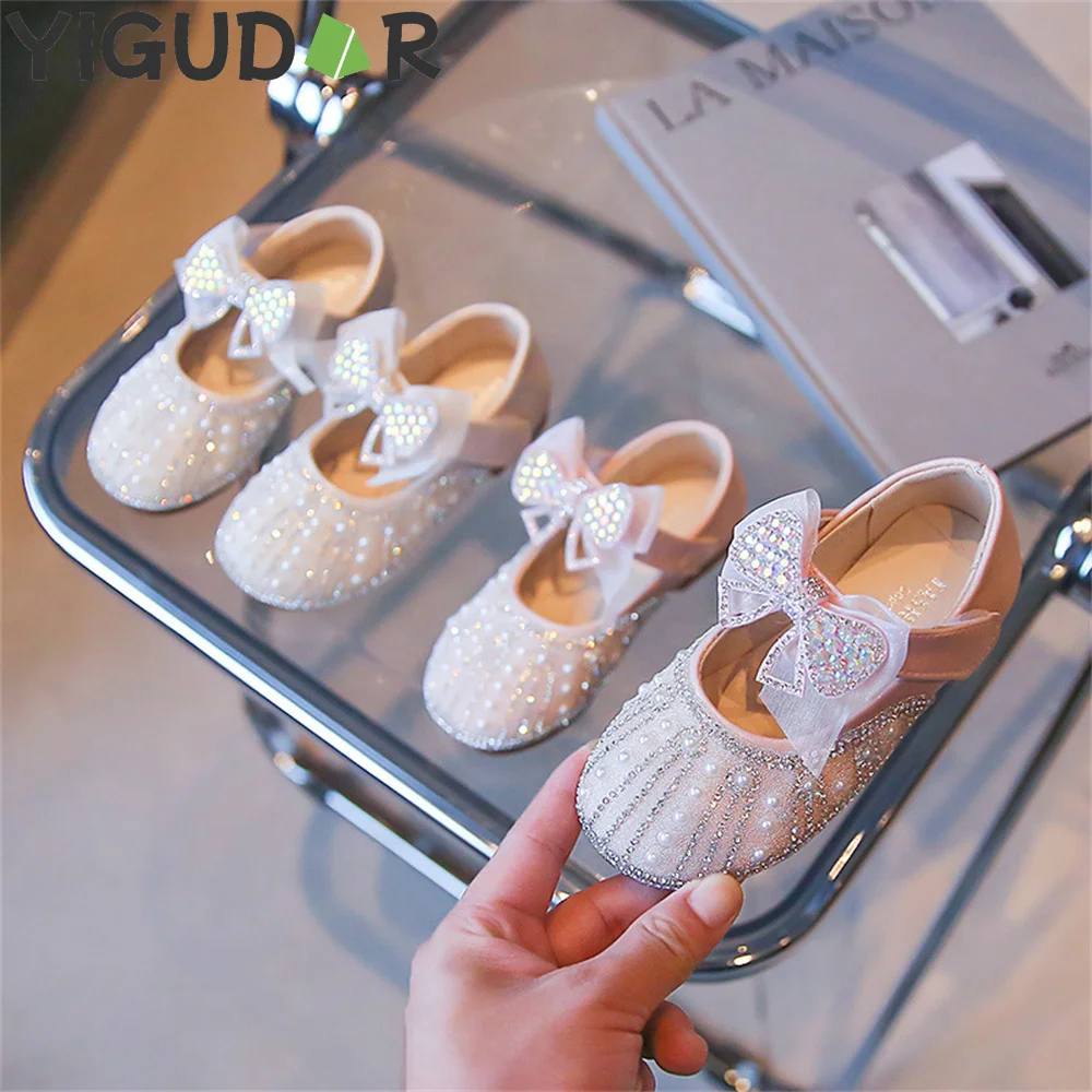 

kids shoes Girl Sandals Soft Bottom Toddler Shoes First Walkers Cute Bow Sequins Princess Shoes girls shoes sandalias baby shoes