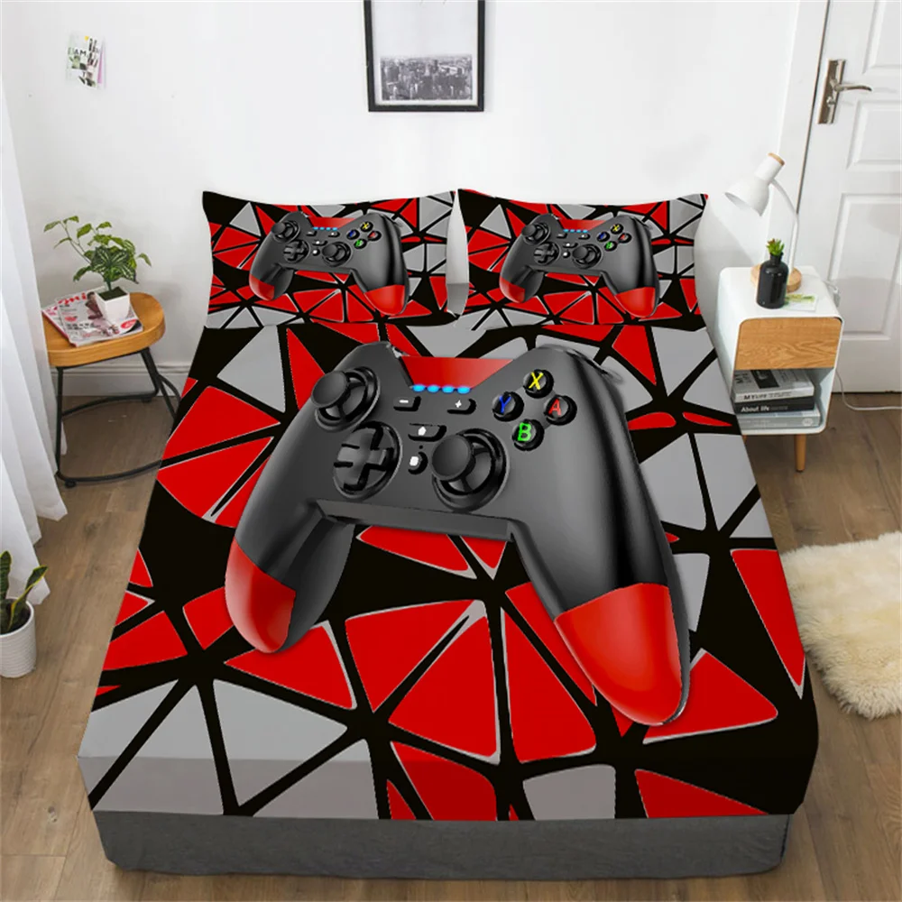 

Game 3D Comforter Set Queen Bed Sheet Sets Teens Children Home Textiles High Quality Cotton Print Fitted Sheets Beds Cover
