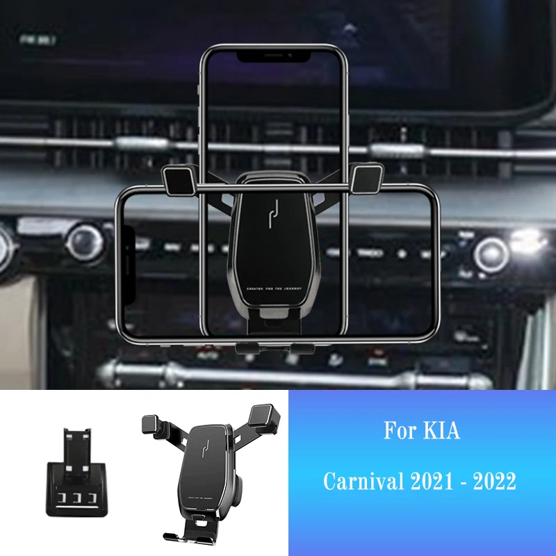 

Car Phone Holder for KIA Carnival 2021 2022 Bracket GPS Stand 360 Degree Rotatable Mobile Smartphone Support Mount Accessories
