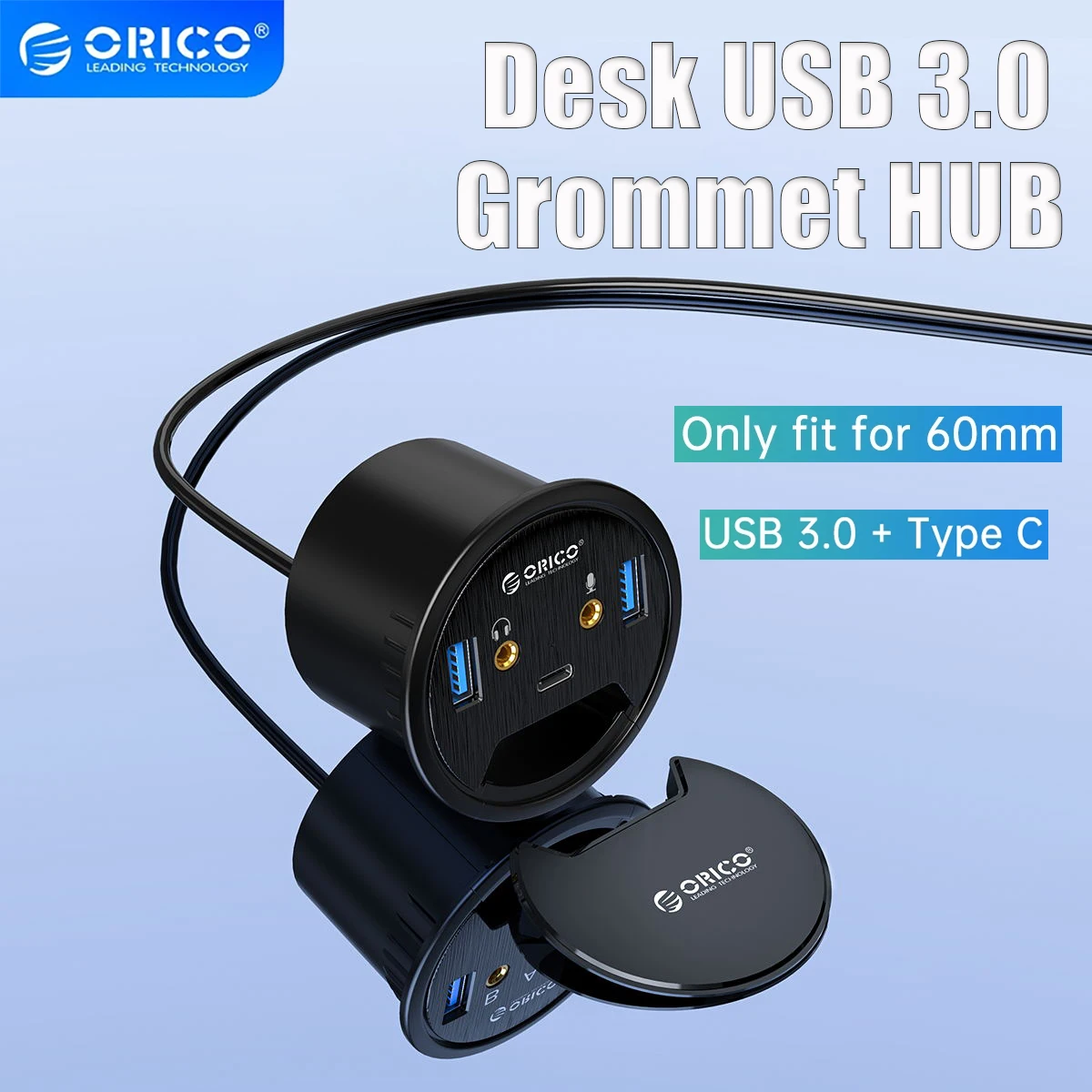 USB-Концентратор ORICO со звуковой картой, usb 3,0, USB