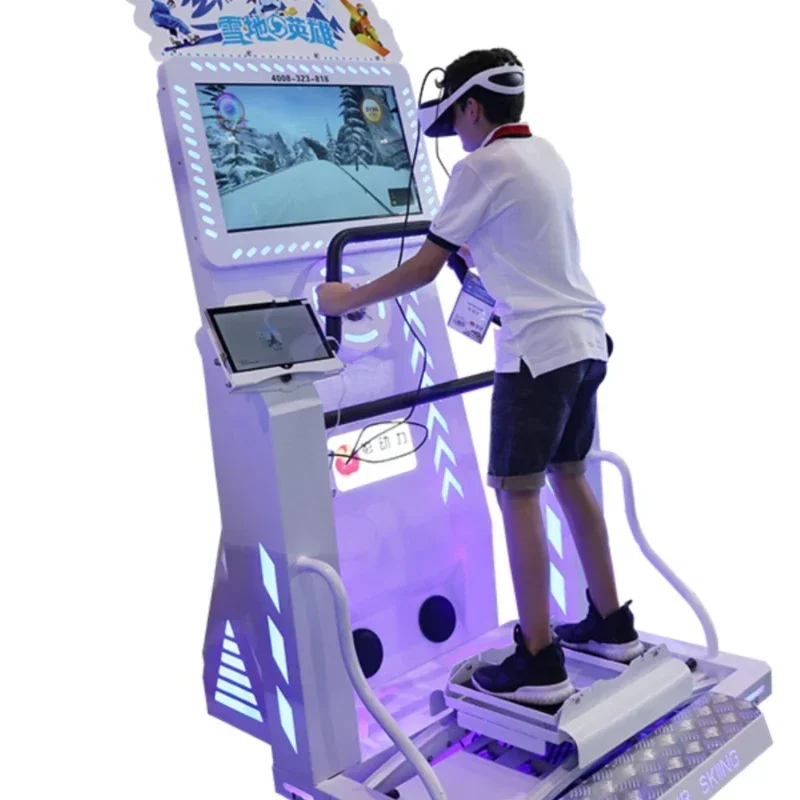 Соматосенсорный игровой автомат большой R для катания на лыжах в помещении.