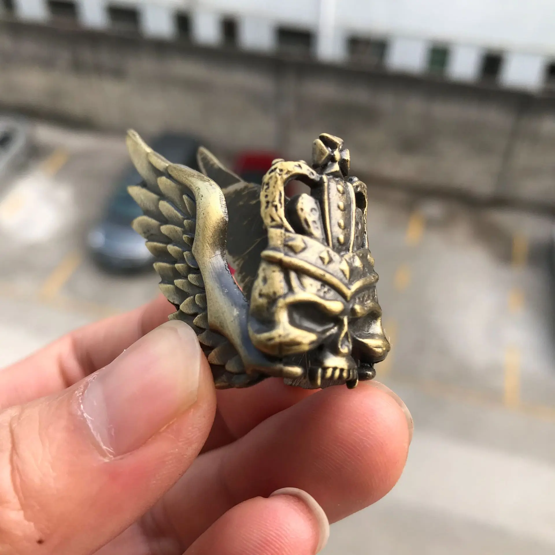 

3D Bronze Angel & Demon Wing DIY Metal Badge For ZP Kerosene Oil Lighter Grind Wheel Lighter Decor Accessory Metal Sticker