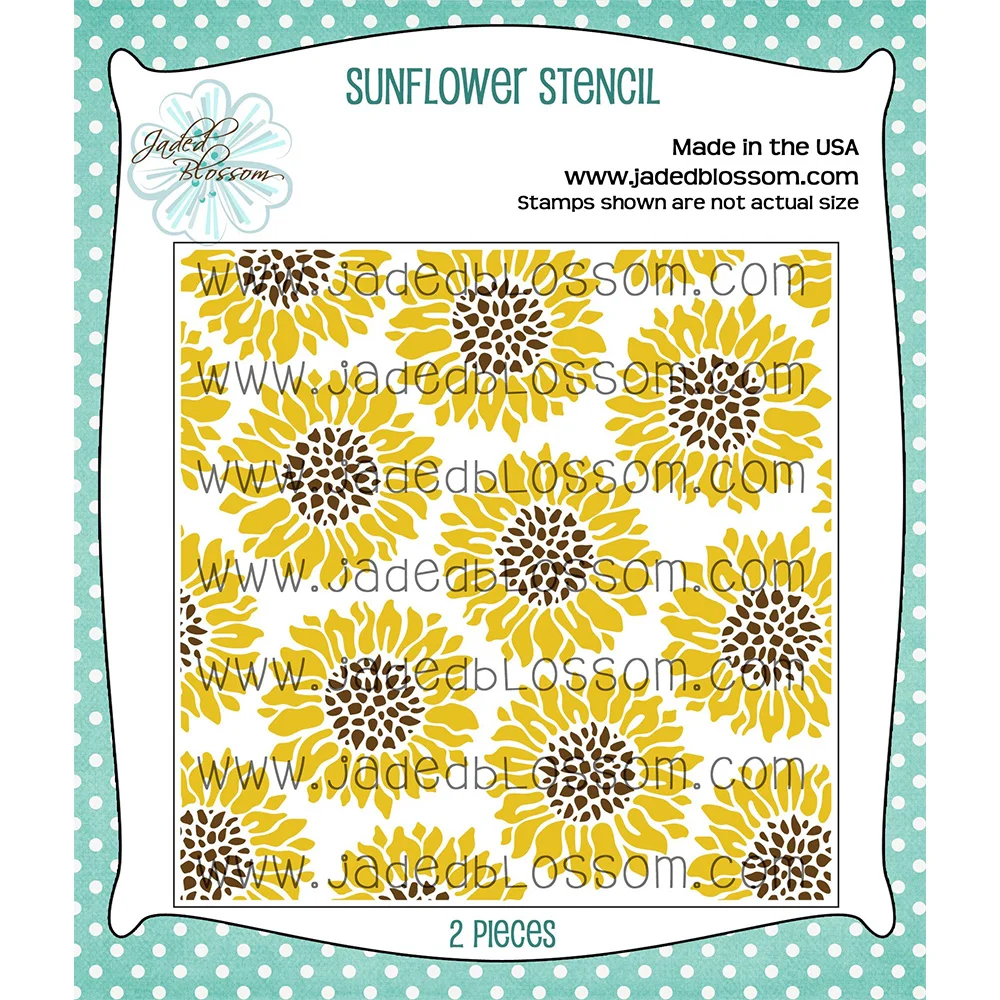 

Sunflower Stencil New Layering Stencils Painting Diy Scrapbook Coloring Embossing Paper Card Album Craft Decorative Template