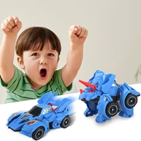 transforming dinosaur toys dinosaur transformer car toy pull back dino race car for kids toddlers birthday gift dropshipping