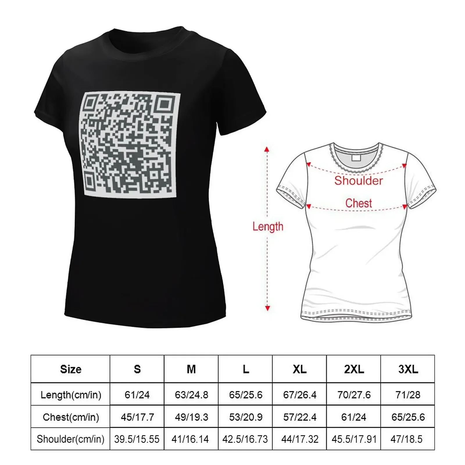 Рик рулон QR-код футболка рикролил D никогда не сдаст вам Забавный Prank футболки