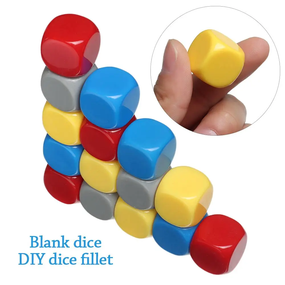 

8 шт. для TRPG DND многогранные развлекательные подарки, аксессуары для настольных игр, пустые кубики, набор игральных костей