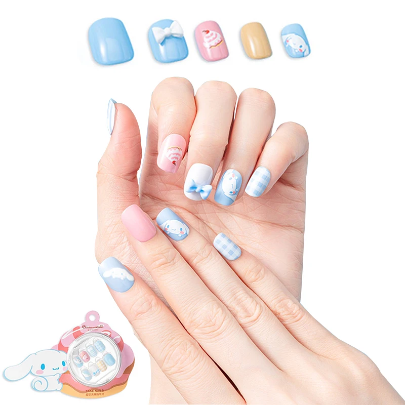 

Sanrio Nail Patch Anime Cinnamoroll kawaii Pattern Nail Stickers Waterproof Nail Wraps 30 Patch 1 Set