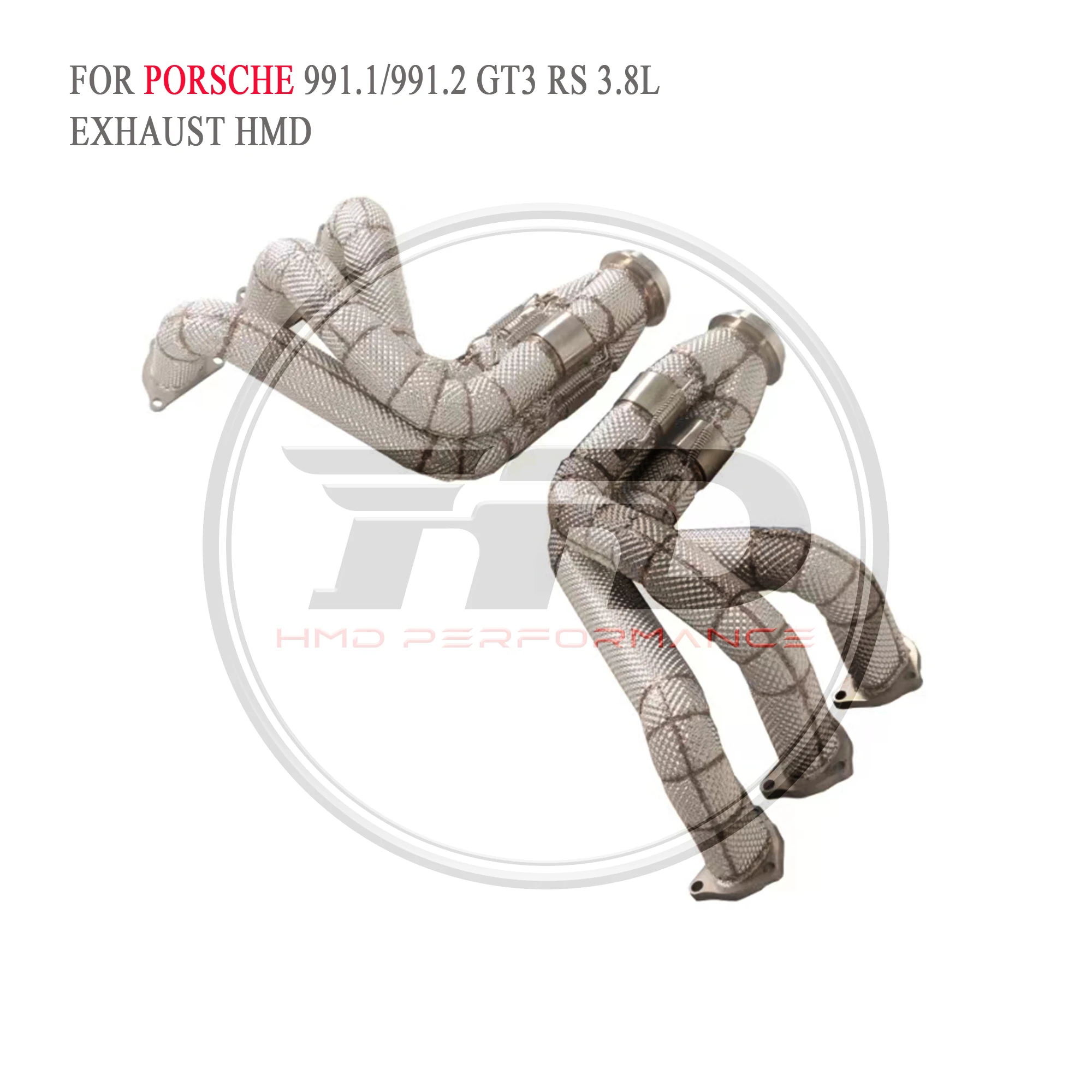 Выхлопная система HMD с высокой пропускной способностью для Porsche 911 991 GT3 RS V6 3.8L 991.1
