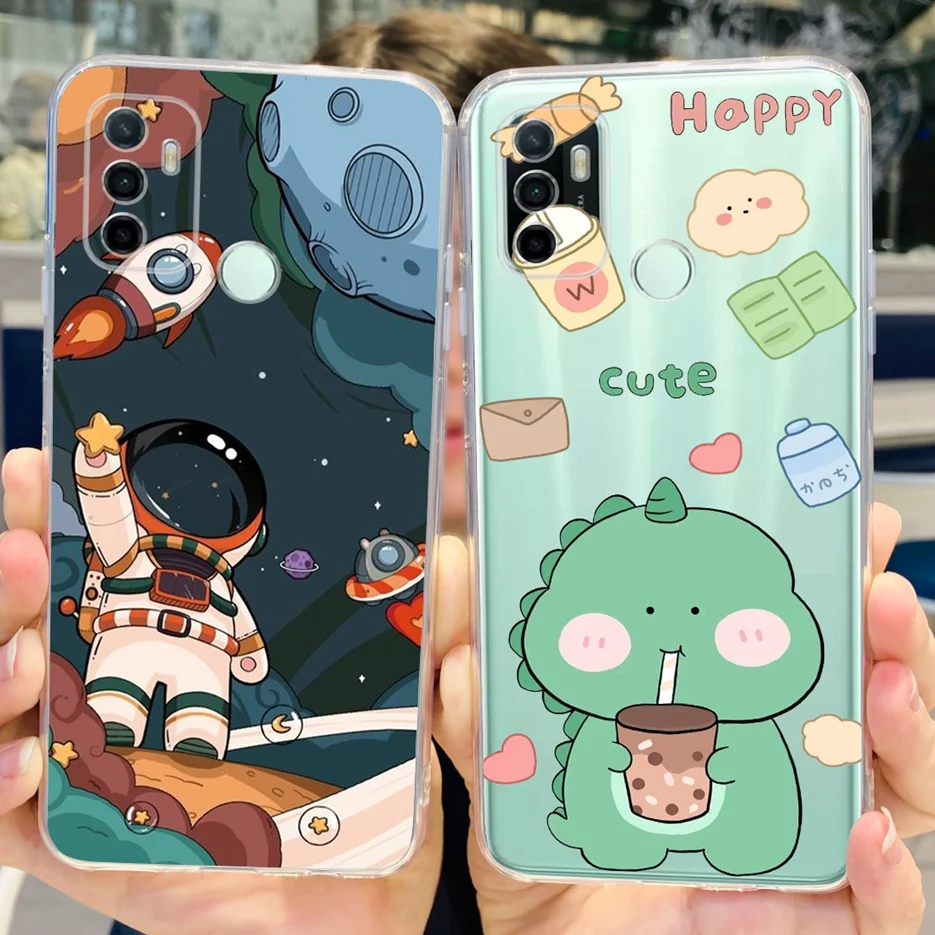 Для Oppo A53 чехол A53s CPH2139 стильная окрашенная Обложка Прозрачная силиконовая