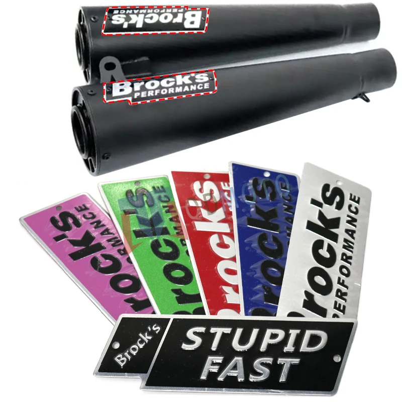 

Yoshimura Brock's Scorpio Brothers мотоциклетная выхлопная наклейка универсальная 3D алюминиевый сплав термостойкая наклейка