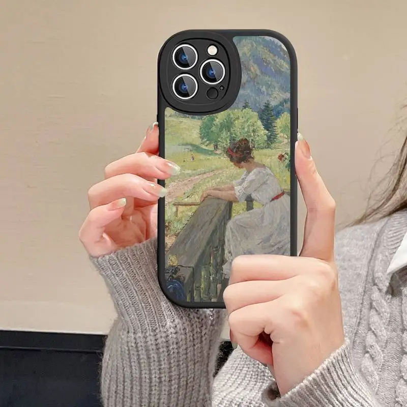 Claude Monet Print Phone Case Hard Leather For iPhone 14 13 12 Mini 11 14 Pro Max Xs X Xr 7 8 Plus