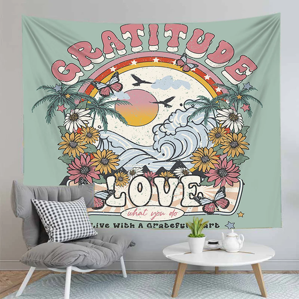 

Tapestry Fashion Living Room Home Decoration Wall Hanging Room Bedroom Psychedelic Hanging Cloth Background Wall Cloth Tapestry