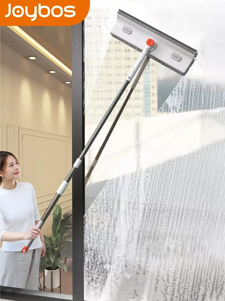 

NEW2023 Window Washer Glass Brush Squeegee Mop Soft Microfiber Wiper Telescopic Multi-function Scraper Cleaning Dust Household K