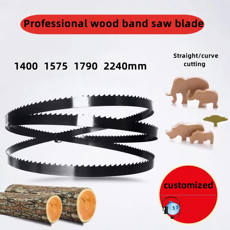 

3pcs 6.35mm 1400 1425 1575 1790 2240 2560 length straight curve wood cutting bandsaw blade woodworking Saw tape band saw blade