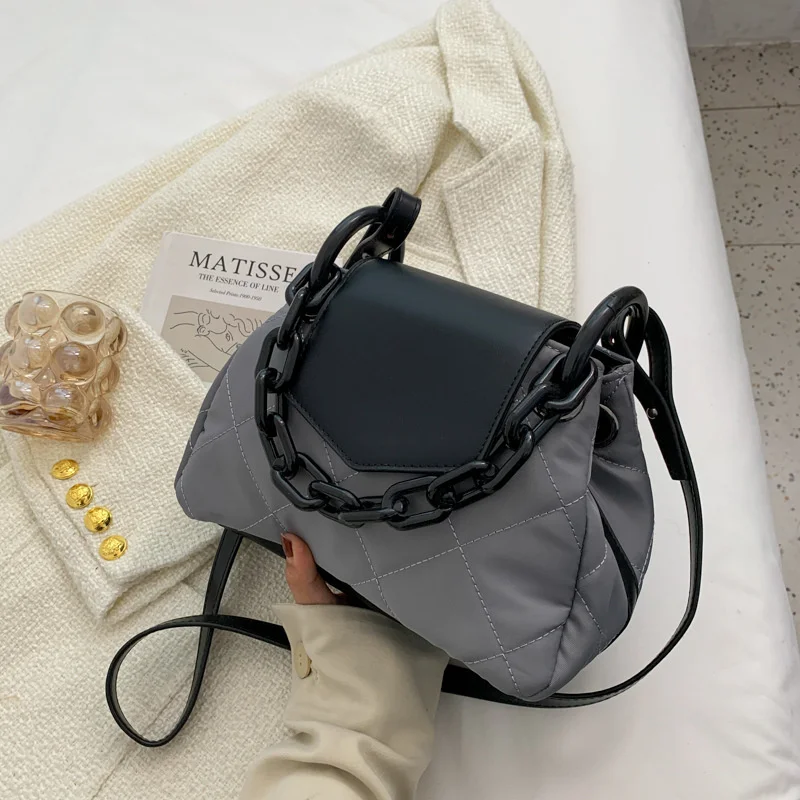 

Fashion Handle Bucket Bag Texture Foreign Style Korean Single Shoulder Messenger Bag Shopper Shoulder Bags for Women Handbag