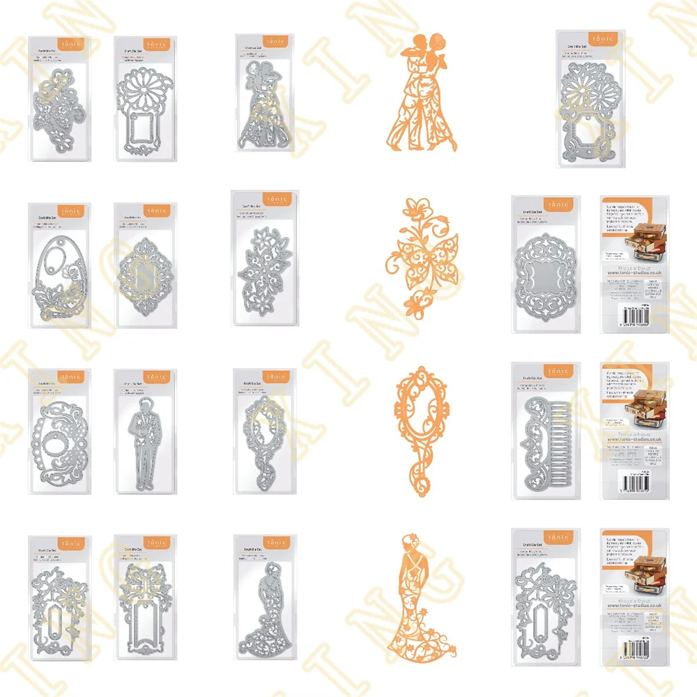 

Butterfly Tag Groom Bride Daisy Vintage Oval Antique Hot Sale New Metal Cutting Dies for Scrapbooking Diy Album Card Handmade