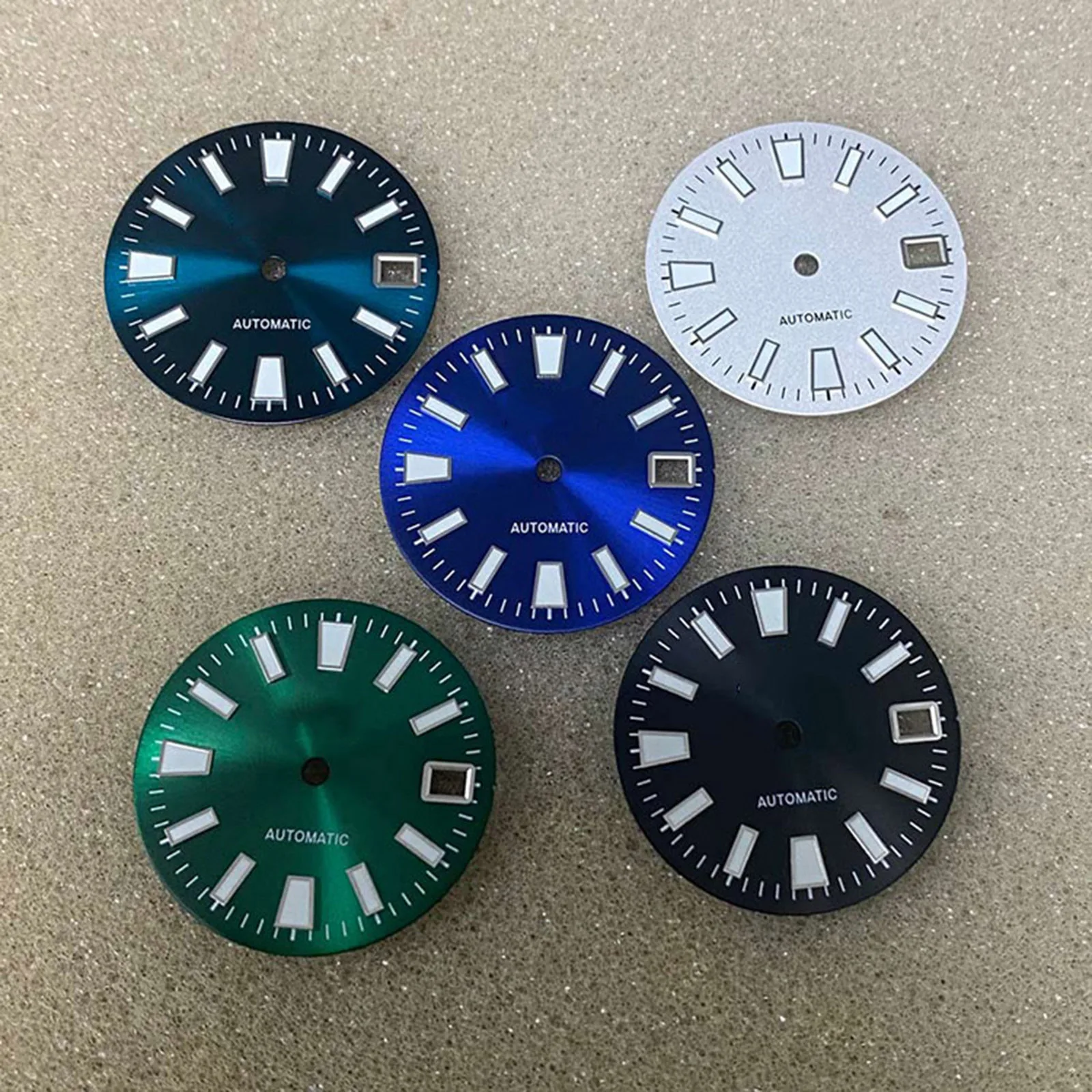 

New 28.5mm Watch Dial Green Luminous Dials for NH35/NH36/4R/7S Movement Modified Accessories