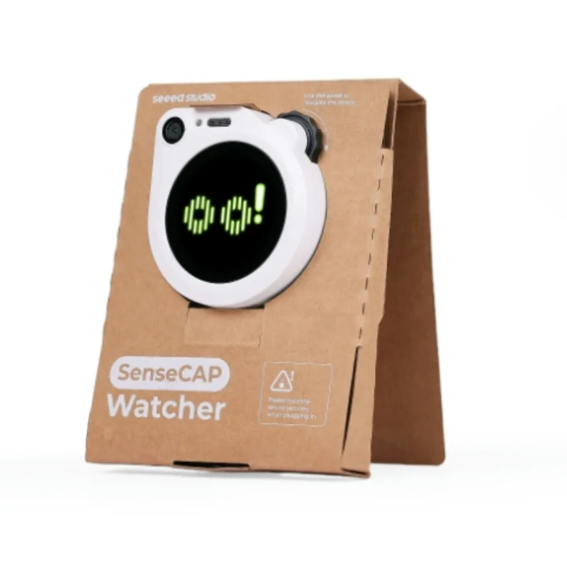 SenseCAP Watcher W1-B Белый корпус — физический агент с искусственным интеллектом для