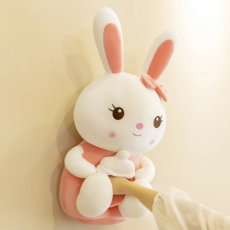 

85cm Cute Soft Bottle Rabbit Plush Toys Office Nap Pillow Home Comfort Cushion Child Decor Christmas Gift Cotton Doll