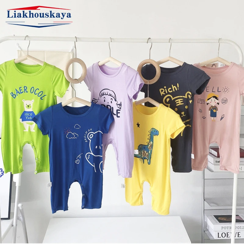 Пижамный костюм унисекс повседневная одежда для сна из модала с короткими