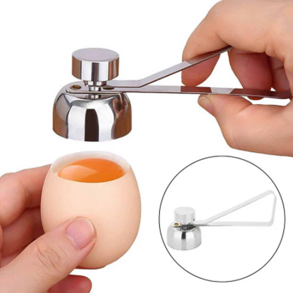 

New Metal Eggshell Cutter Egg Opener Shell Opener 304 Stainless Steel Boiled Raw Egg Creative Kitchen Tool Egg Shell Opener