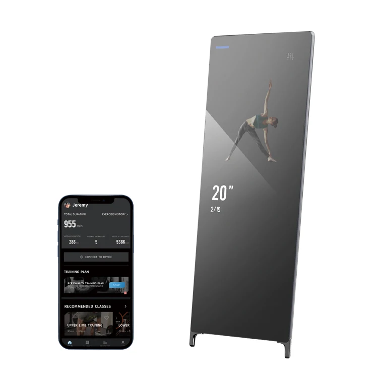 

Interactive LED Workout Smart Fitness Mirror Touch Screen with APP