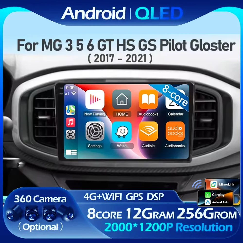 Фото Android 14 Carplay Auto для гаражей Morris MG3 2017 2018 2019 Автомобильный радиоприемник Мультимедийный плеер GPS Стерео навига №1