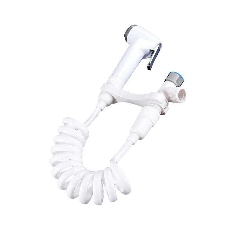 

Handheld Portable Bidet Sprayer Set Diaper Bidet Shower Nozzle Retractable Tool Bathroom Unit With Spring