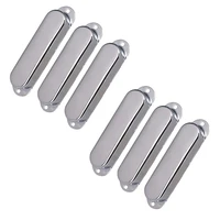 6pcs chrome metal sealed st strat guitar pickup covers for stratocaster