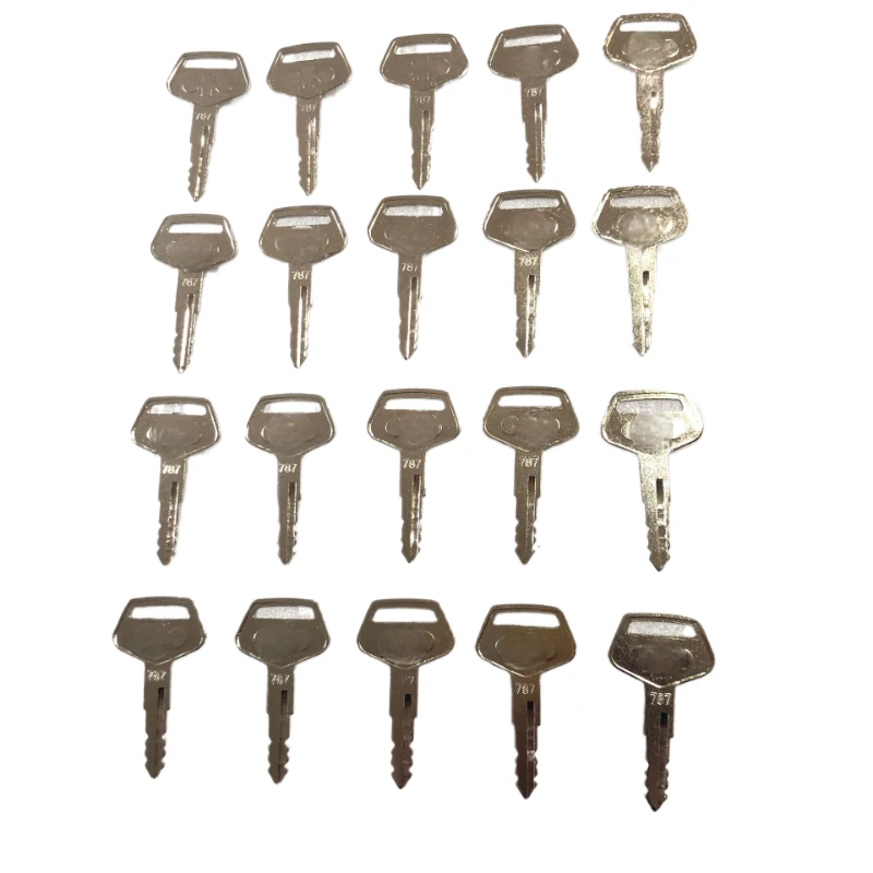 

XOJOX Excavator Parts For 20pcs 787 Key For Komatsu Excavator Dozer Loader Heavy Equipment Tr261434