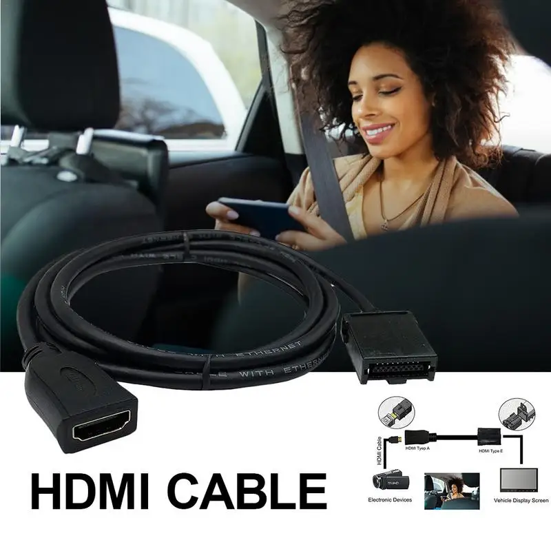

Кабель HDMIcompatible типа E для AM HDMIcompatible HD видео кабель Тип-адаптер кабель для автомобиля цифровой HD-монитор плеер