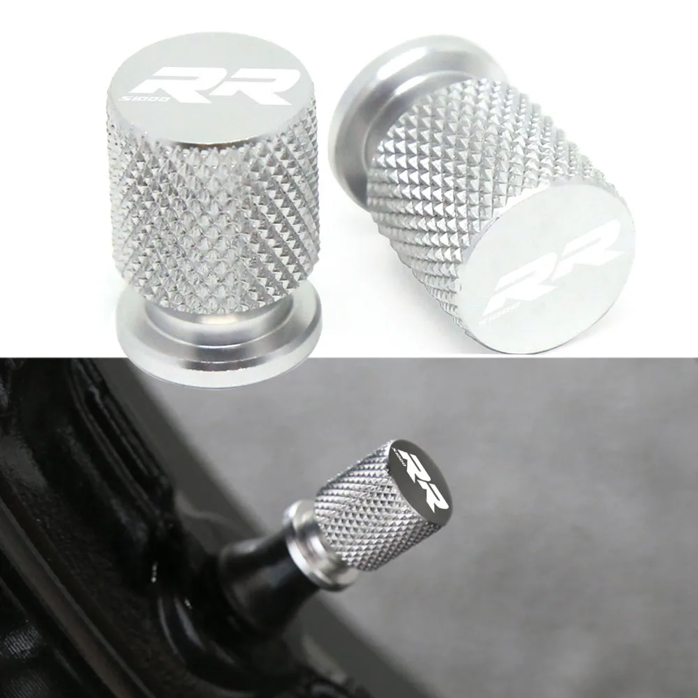 

Motorcycle Tire Valve Air Port Stem Cover Cap Plug CNC Aluminum Accessories For BMW S1000RR With Logo S1000RR All Year Universal